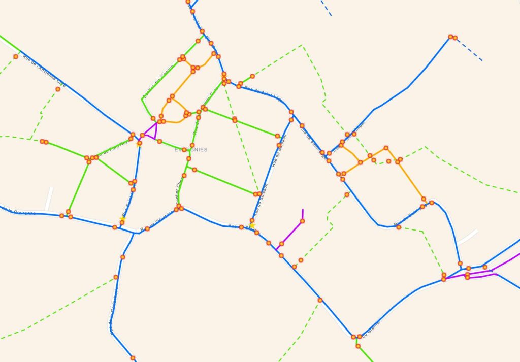 Image d'une carte réalisée par le service cartographique de la province de hainaut